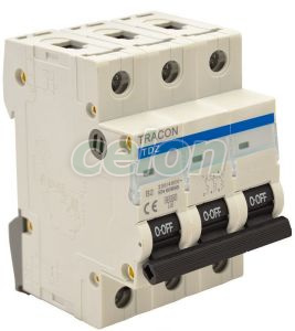 Siguranţă automată, 3 poli, curba caracteristică C 1A, 6kA, Aparataje modulare, Sigurante automate, Tracon Electric