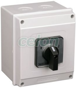 Selector, 0-1-2, în carcasă 400V, 50Hz, 63A, 2×3P, 18,5kW, 64×64mm, 60°, IP65, Alte Produse, Tracon Electric, Distribuţia energiei, Întrerupătoare manuale, Selectoare 0-1-2, Tracon Electric