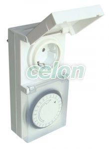 Programator electromecanic cu priză, zilnic 230V, 16A, IP44, Casa si Gradina, Programatoare cu priză, Tracon Electric