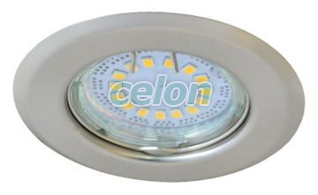 Spot halogen, crom mat max.50W, MR16, D=82mm, Alte Produse, Tracon Electric, Iluminat - şi corpuri de iluminat, Spoturi, Corpuri de iluminat pentru surse de lumină SPOT, seria TLC, Tracon Electric