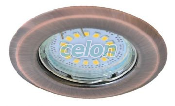 Spot halogen, alamă, mat max.50W, MR16, D=82mm, Alte Produse, Tracon Electric, Iluminat - şi corpuri de iluminat, Spoturi, Corpuri de iluminat pentru surse de lumină SPOT, seria TLC, Tracon Electric