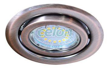 Spot halogen, alamă, mat max.50W, MR16, D=97mm, 30°, Alte Produse, Tracon Electric, Iluminat - şi corpuri de iluminat, Spoturi, Corpuri de iluminat pentru surse de lumină SPOT, seria TLC, Tracon Electric