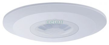 Detector de mişcare infraroşu, montare pe tavan, plat, alb 230V, 50 Hz, 360°, 1-6 m, 10 s-15 min, 3-2000lux, IP20, Corpuri de Iluminat, Detectoare de mişcare, senzori crepusculari, Senzori de mişcare, Tracon Electric