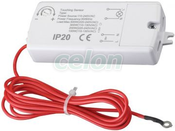 Întrerupător tactil, capacitiv 230V, 50Hz, 500/200W, IP20, Alte Produse, Tracon Electric, Iluminat - şi corpuri de iluminat, Detectoare de mişcare, senzori crepusculari, Detector de mişcare infraroşu de interior, Tracon Electric