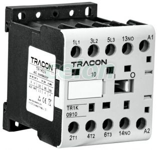 Contactor auxiliar 660V, 50Hz, 12A, 5,5kW, 24V DC, 3×NO+1×NC, Alte Produse, Tracon Electric, Distribuţia energiei, Contactoare, Contactoare auxiliare, Tracon Electric