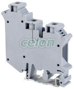 Clemă şir industrială, 3 bornecu şurub, pe şină, gri 800V 76A 0.5-16 mm2, Alte Produse, Tracon Electric, Elemente de conexiune, Cleme şir, Cleme industriale cu şurub, Tracon Electric