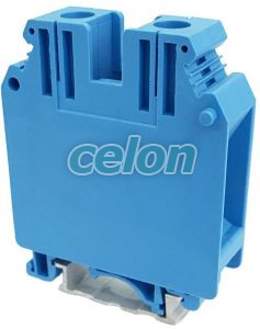 Clemă şir industrială de nul, cu şurub, pe şină, albastru 6-35mm2, 1000VAC, 150A, Elemente de conexiune, Cleme sir industriale, Cleme industriale, Tracon Electric