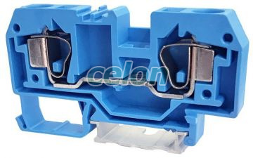 Clemă şir industrială de nul,cu arc, pe şină, albastru 800V 57A 0.2-10 mm2 2P, Alte Produse, Tracon Electric, Elemente de conexiune, Cleme şir, Cleme industriale fără şurub - TSKC, Tracon Electric