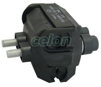 Element de legătură izolat, cu şurub normal 70-185/70-185mm2, 4kV, 2xM8, Materiale auxiliare, Accesorii pentru cabluri aeriene, Element de legătură cu şurub, Tracon Electric