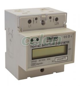 Contor monof.energie el.,direct, afişaj LCD, tip fereastră 230V / 30 (100)A Pd=1W, Alte Produse, Tracon Electric, Aparate de măsură, Contoare de energie electrică, Contor electric, tip fereastră, Tracon Electric