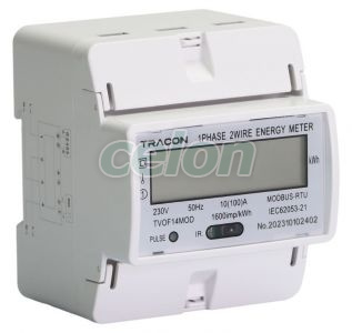 Contor de en. electrică directafişaj LCD, 1F, 4 mod. 230VAC / 10(100)A, Alte Produse, Tracon Electric, Aparate de măsură, Contoare de energie electrică, Contoare electrice monofazate, Tracon Electric