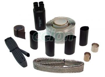 Set branşament pentru cabluri ecranate cu bandă, de interior 4×6-4×25mm2, Materiale auxiliare, Materiale termocontractabile, Branşamente şi seturi de branşamente, Seturi de branşament pentru cabluri ecranate cu tresă metalică, Tracon Electric