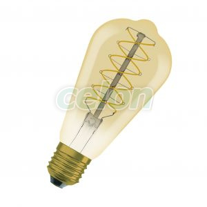 VINTAGE 1906 LED CLASSIC SLIM FILAMENT EDISON DIMMABLE LED Vintage Dekor izzó 4.80W 420lm E27 2200K, Fényforrások, LED Vintage Edison dekor izzók, Osram