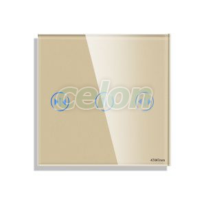 Luxion Panou Intrerupator Jaluzele cu Touch Mini din Sticla Auriu, Prize - Intrerupatoare, Luxion, Luxion