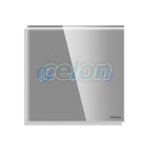 Luxion Panou Intrerupator Jaluzele cu Touch Mini din Sticla Gri, Prize - Intrerupatoare, Luxion, Luxion