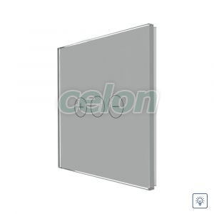 Luxion Panou Intrerupator Variator cu Touch din Sticla Gri, Prize - Intrerupatoare, Luxion, Luxion