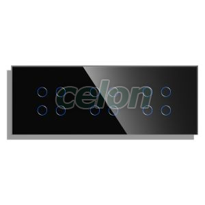 Panou 3 Intrerupatoare Cvadruple cu Touch din Sticla LUXION, Prize - Intrerupatoare, Luxion, Luxion