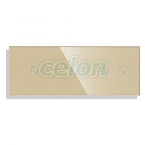 Panou Intrerupator Simplu + Simplu + Dublu cu Touch din Sticla LUXION, Prize - Intrerupatoare, Luxion, Luxion