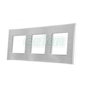 Rama Tripla din Aluminiu LUXION, Prize - Intrerupatoare, Luxion, Luxion