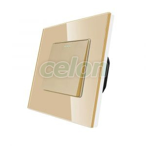 Intrerupator Simplu Mecanic LUXION cu Rama din Sticla, Prize - Intrerupatoare, Luxion, Luxion