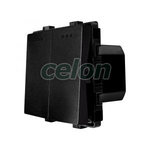 Luxion Intrerupator Dublu Mecanic Negru, Prize - Intrerupatoare, Luxion, Luxion