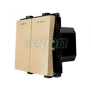 Luxion Intrerupator Dublu Mecanic Auriu, Prize - Intrerupatoare, Luxion, Luxion