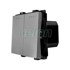 Luxion Intrerupator Dublu Mecanic Gri, Prize - Intrerupatoare, Luxion, Luxion