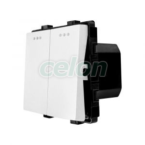 Luxion Intrerupator Dublu Mecanic Alb, Prize - Intrerupatoare, Luxion, Luxion