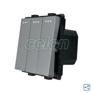 Luxion Intrerupator Triplu Cap Scara Mecanic Gri, Prize - Intrerupatoare, Luxion, Luxion