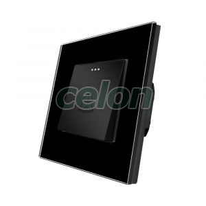 Buton de Sonerie Mecanic LUXION cu Rama din Sticla, Prize - Intrerupatoare, Luxion, Luxion