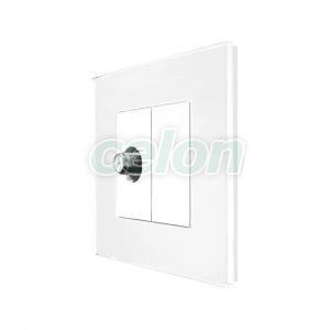 Priza TV Satelit cu Rama din Sticla LUXION, Prize - Intrerupatoare, Luxion, Luxion