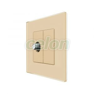 Priza TV Satelit cu Rama din Sticla LUXION, Prize - Intrerupatoare, Luxion, Luxion