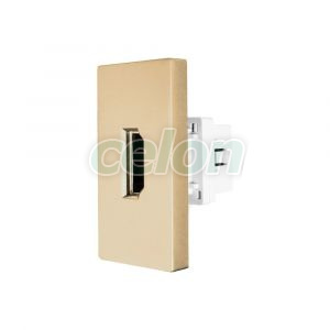 Luxion Priza HDMI 1M Auriu, Prize - Intrerupatoare, Luxion, Luxion
