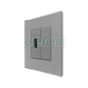 Priza HDMI cu Rama din Sticla LUXION, Prize - Intrerupatoare, Luxion, Luxion