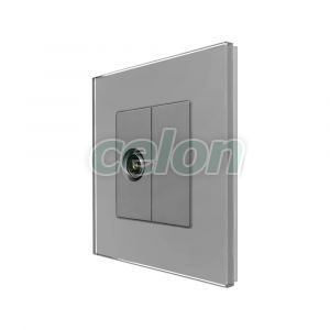 Priza TV cu Rama din Sticla LUXION, Prize - Intrerupatoare, Luxion, Luxion