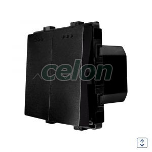 Luxion Intrerupator Jaluzele Mecanic Negru, Prize - Intrerupatoare, Luxion, Luxion