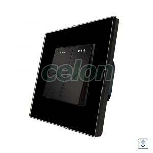 Intrerupator Jaluzele Mecanic LUXION cu Rama din Sticla, Prize - Intrerupatoare, Luxion, Luxion