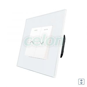 Intrerupator Jaluzele Mecanic LUXION cu Rama din Sticla, Prize - Intrerupatoare, Luxion, Luxion