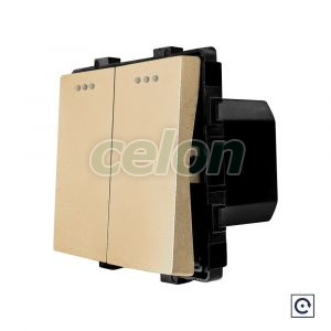 Modul Intrerupator Dublu Mecanic cu Reset / Revenire LUXION, Prize - Intrerupatoare, Luxion, Luxion