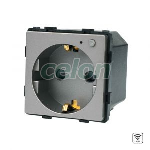 Luxion Priza inteligenta pentru perete WIFI cu monitorizare -16A WIFI Gri, Prize - Intrerupatoare, Luxion, Luxion