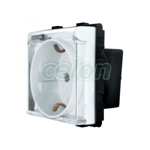 Luxion Priza Simpla cu Protectie Alb, Prize - Intrerupatoare, Luxion, Luxion