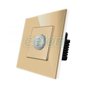 Senzor de Miscare PIR LUXION cu Rama din Sticla, Prize - Intrerupatoare, Luxion, Luxion