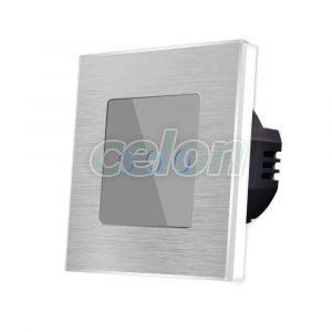 Intrerupator Triplu cu Touch din Sticla si Rama de Aluminiu LUXION, Prize - Intrerupatoare, Luxion, Luxion