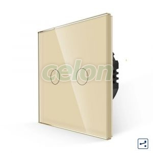 Intrerupator Dublu Cap Scara/Cruce cu Touch din Sticla LUXION, Serie A, Prize - Intrerupatoare, Luxion, Luxion