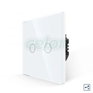 Intrerupator Dublu Cap Scara/Cruce cu Touch din Sticla LUXION, Serie A, Prize - Intrerupatoare, Luxion, Luxion