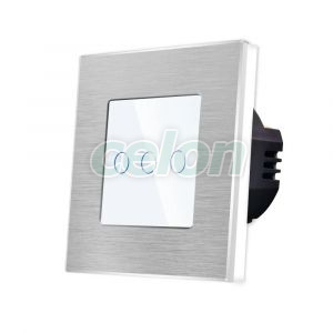 Intrerupator Triplu cu Touch din Sticla si Rama de Aluminiu LUXION, Prize - Intrerupatoare, Luxion, Luxion