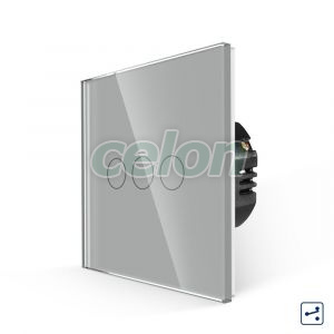 Intrerupator Triplu Cap Scara cu Touch din Sticla LUXION, Serie A, Prize - Intrerupatoare, Luxion, Luxion