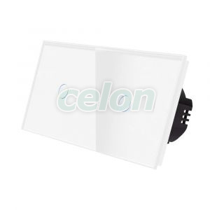 Intrerupator Simplu + Simplu cu Touch din Sticla LUXION, Prize - Intrerupatoare, Luxion, Luxion