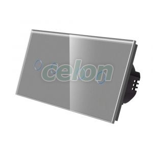 Intrerupator Dublu + Dublu cu Touch din Sticla LUXION, Prize - Intrerupatoare, Luxion, Luxion