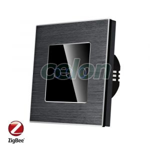 Intrerupator Triplu cu Touch din Sticla si Rama de Aluminiu LUXION, Protocol ZigBee, Prize - Intrerupatoare, Luxion, Luxion